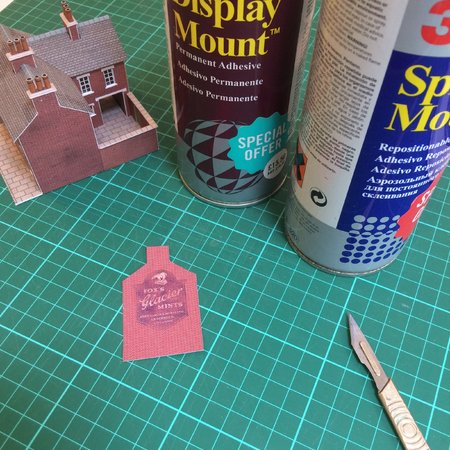 You can use a variety of glues to stick your ghost sign to your building, but spray mount is ideal. 'Display Mount' is pretty much immediately permanent and can be tricky to use, so if you are less confident, use the repositionable 'Picture Mount'.\\n\\n13/06/2015 15:00
