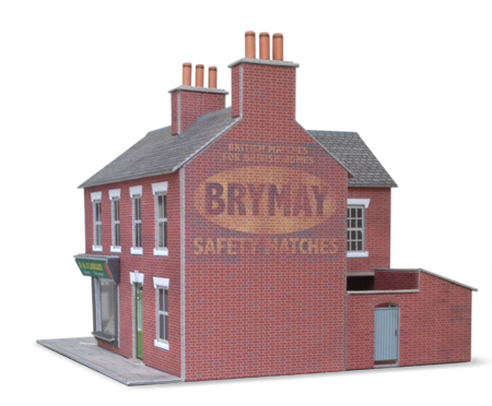 Brymay ghost sign in situ on Metcalfe corner shop. Press quality (300dpi) with transparent background.\\n\\n30/04/2014 11:08
