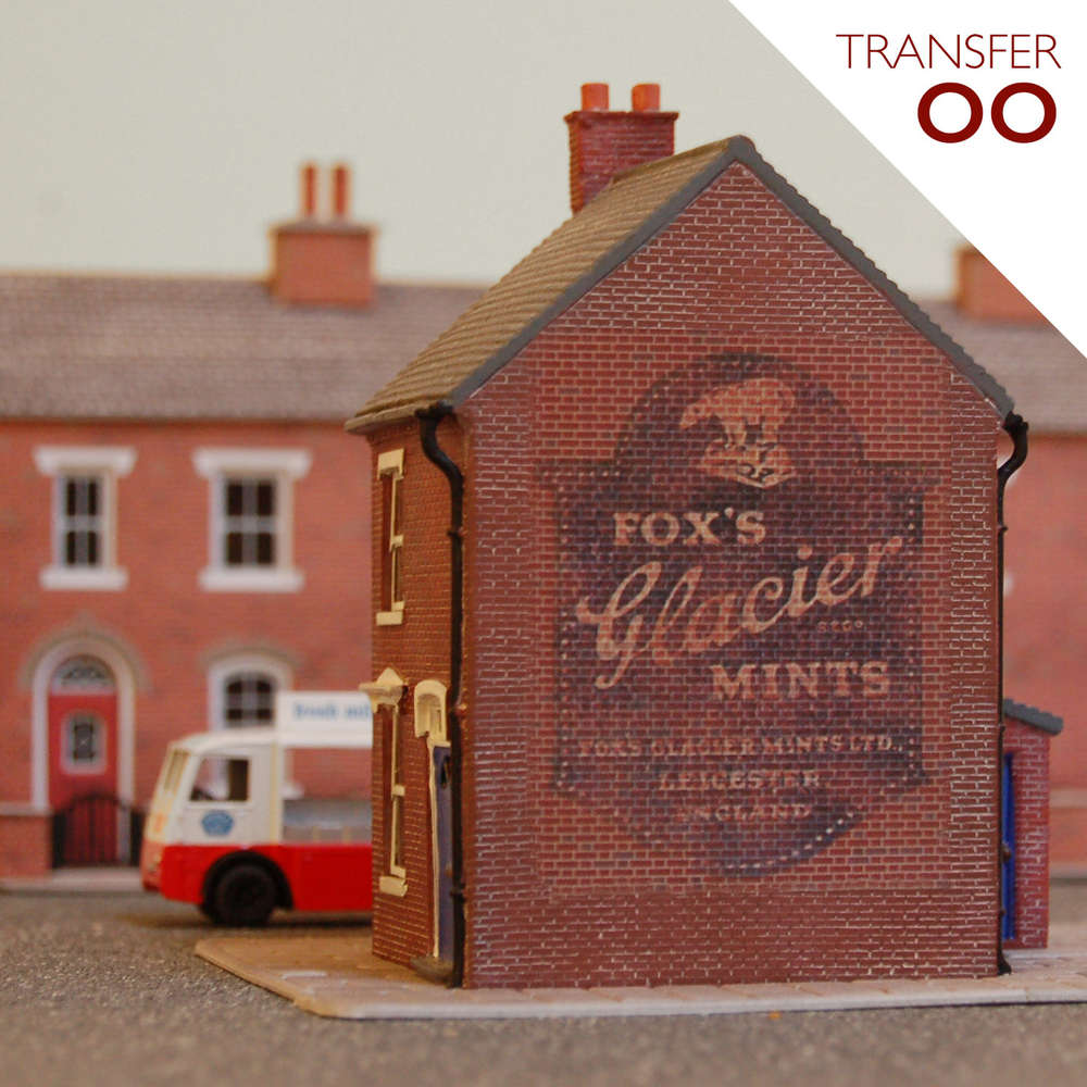 Dollhouse miniatures 1:12 Fox's Glacier Mints 1930 Standing Advertising Sign NEW 